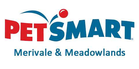 The logo for Petsmart with the location, Marivale & Meadowlands, listed below. 